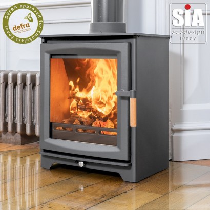 DARK GREY - Ecosy+ Hampton 5 Defra Approved - Eco Design Approved - 5kw DARK GREY - Ecosy+ Hampton 5 Defra Approved - Eco Design Approved - 5kw